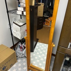 話し中　全身鏡　姿見
