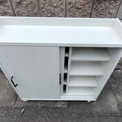 トイレ収納キャスター付き おしゃれな収納 組み立て済み 清掃消毒済みの画像