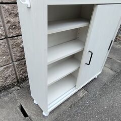 トイレ収納キャスター付き おしゃれな収納 組み立て済み 清掃消毒済みの画像