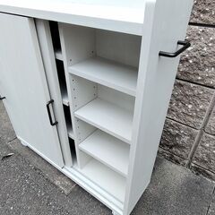 トイレ収納キャスター付き おしゃれな収納 組み立て済み 清掃消毒済みの画像