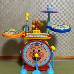 アンパンマン ドラム キーボード マイク付き 説明書あり 動作確認済み(一部音NG)の画像