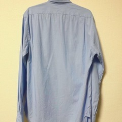 ラルフローレン シャツ 長袖 スリムフィット XL 青の画像