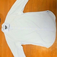 ラルフローレン シャツ 長袖 スリムフィット XL 青の画像