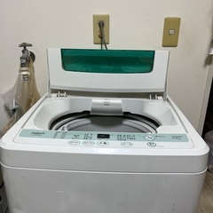 8/12-13AM 0円　AQUA 洗濯機　1人用　2人用　一人暮らしの画像