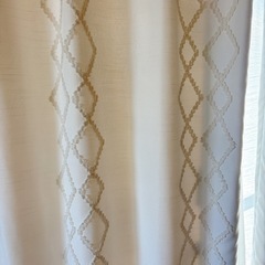 裏地付き遮光2級・遮熱カーテン➕レースカーテンの画像