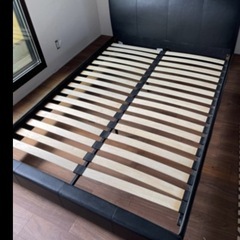 ニトリすのこベッドダブルフレーム　お引き取り早い方優先の画像