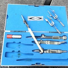 三幸製図機械製作株式会社 製図器セット 美品、アンティークの画像