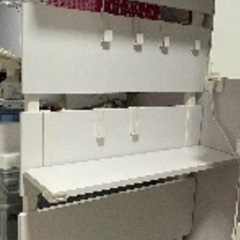 突っ張りウォールラック（白） 幅60cmの画像