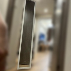 【ニトリ】(スタンド修理要)姿見/スタンドミラー/白