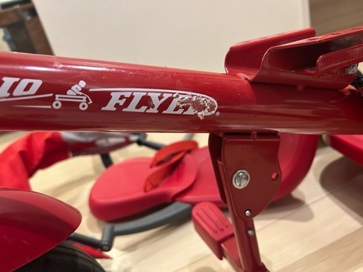 超レア　廃盤品RADIO FLYER 三輪車 赤 2人乗り　ラジオフライヤー RADIO FLYER - 超レア 廃盤品RADIO FLYER 三輪車 赤 2人乗り