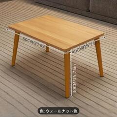 モダンウッドミニサイドテーブル、収納棚付き、リビングルーム用の画像