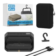 1800lm 防災グッズ LEDランタン キャンプライト 22.5W高速充電対応 4色調光/SOS IP65防
の画像
