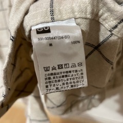 GU  フランネルシャツ　Lの画像