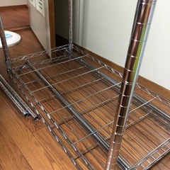 収納家具スチールラック　ほぼ新品ですの画像