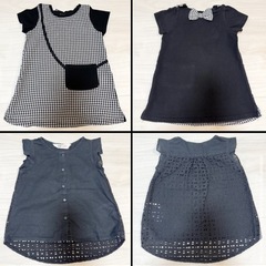 子ども服 ワンピース Tシャツ 90cm 5枚 まとめ売り 女の子の画像