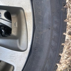 予定者決まり スノータイヤ　155/65/R14の画像