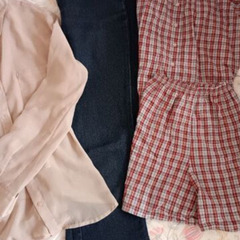新品シフォンシャツ・サブリナパンツ・アンサンブルセット❤︎の画像