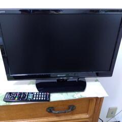 シャープアクオス液晶２２ｋTV未使用､リモコン､カード付の画像