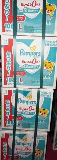 Pampers パンツ Lサイズ 108枚入り4箱　松戸市限定