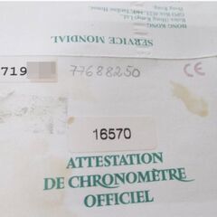 ROLEX Aシリアル　エクスプローラーⅡ　16570　保証書　ギャランティ ワランティ 国際保証書 A番 正規品 時計付属品　非売品 ロレックスの画像