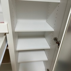 ニトリ レンジボード 食器棚 キッチンボード 白 ホワイト の画像