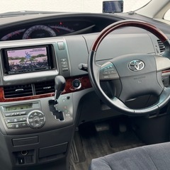 H23年/エスティマ【2.4アエラスGエディション】/ローダウン/《車検令和9年8月》/93,000km/フリップダウンモニター/地デジTV/両側パワスラの画像
