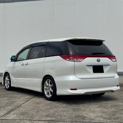 H23年/エスティマ【2.4アエラスGエディション】/ローダウン/《車検令和9年8月》/93,000km/フリップダウンモニター/地デジTV/両側パワスラの画像