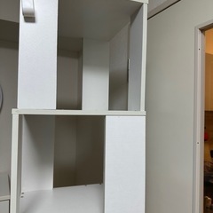 回転式本棚　ホワイトの画像
