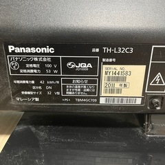 パナソニック　ビエラ　32型　ジャンク扱いの画像