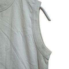 【フォルメ】 100%コットン ノースリーブTシャツ ホワイト の画像