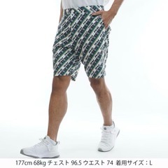 ピン ターコイズ柄 ハーフパンツ 新品の画像