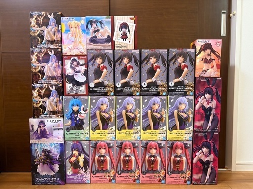 【新品未開封】デートアライブ　十香　狂三　四糸乃　美九　琴里　澪　バニー　ナイトウェア　水着　猫耳メイド　他セット