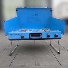 【アウトドア・防災用】2口タイプ ポータブルガスコンロの画像