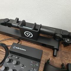 AT2020 + AT-UMX3 + Elgato Wave Mic Arm LP + XLRケーブル 配信セットの画像