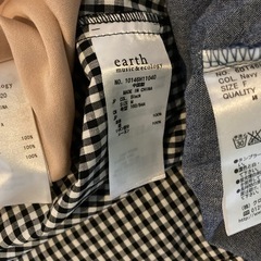 夏用半袖ワンピース3着　earth系の画像