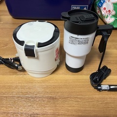 【未使用】車の電源で米が炊ける、お湯を沸かせる、タケルくん&ポットセット災害時にも便利の画像