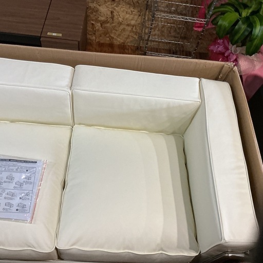 3人がけソファー?✨️取扱説明書付き‼️美品⭐️ル･コルビジェLC21P/2P/3Pアイボリーソファーチェア家具