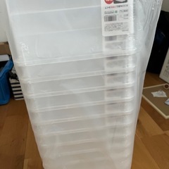 メダカ　飼育容器　スタッキングBox蓋付き10セットの画像