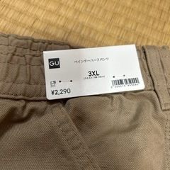 新品　タグ付き　ハーフパンツ　3ＸLメンズ　ウエスト108〜116の画像