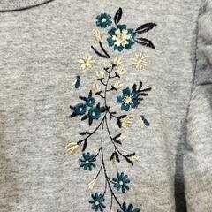 LIME.INC ☆ ライムインク パフスリーブ お花の刺繍Ｔシャツ 新品未使用タグ付の画像