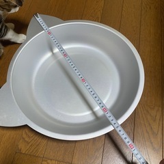 中古　ひんやりクール猫鍋　アルミ製の画像