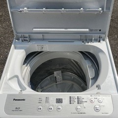 配達設置無料 特価パナソニック洗濯機5kgビック ウェーブ洗浄お急ぎ 風乾燥機能付 の画像