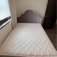 Francfranc ダブルベッド(マットレス付き)の画像