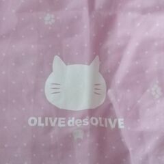OLIVE des OLIVE（オリーブデオリーブ）の猫モチーフ🐈レインコート 可愛い♪　140cmの画像