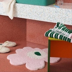 <完全未開封・未使用>マリメッコ marimekko バスマット 玄関マット ラグマット カーペットの画像