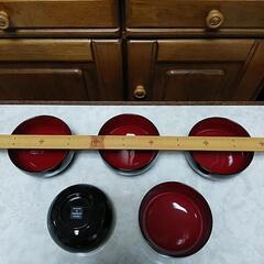 山本寛斎　デザイン　お椀　漆器　五個セットの画像