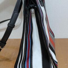 ZARA　ストライプデザイン　トートバッグの画像