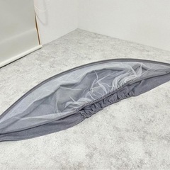 多機能ベビーベッド　収納スペース付　グレー　ゆりかご　授乳ラクラクの画像