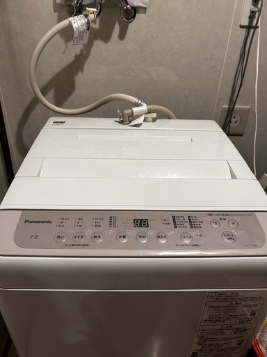 (再掲)8/10(日)引き取り限定★4年保障付き★洗濯機★2023年★パナソニック★7kg★NA-F7PB1