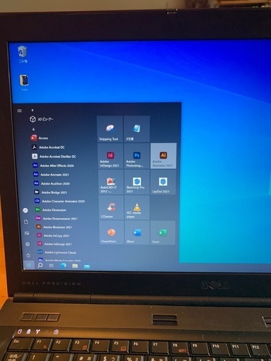 (売約済)記念爆安大特価！Dell precision m6600改その⑯。i7 2640M 17インチ大画面 独立GPU搭載Fire